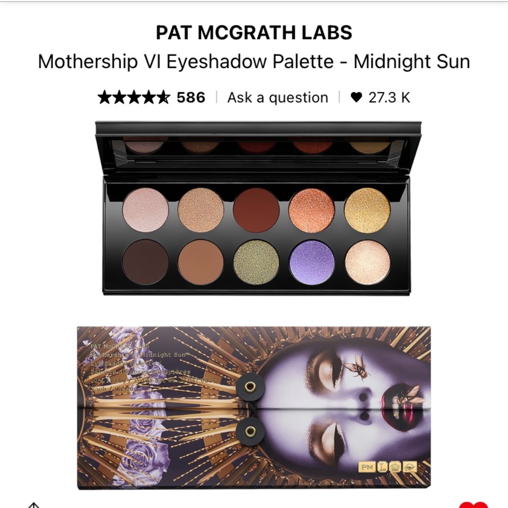 Pat McGrath Mothership 6 Midnight Sun Eyeshadow Palette